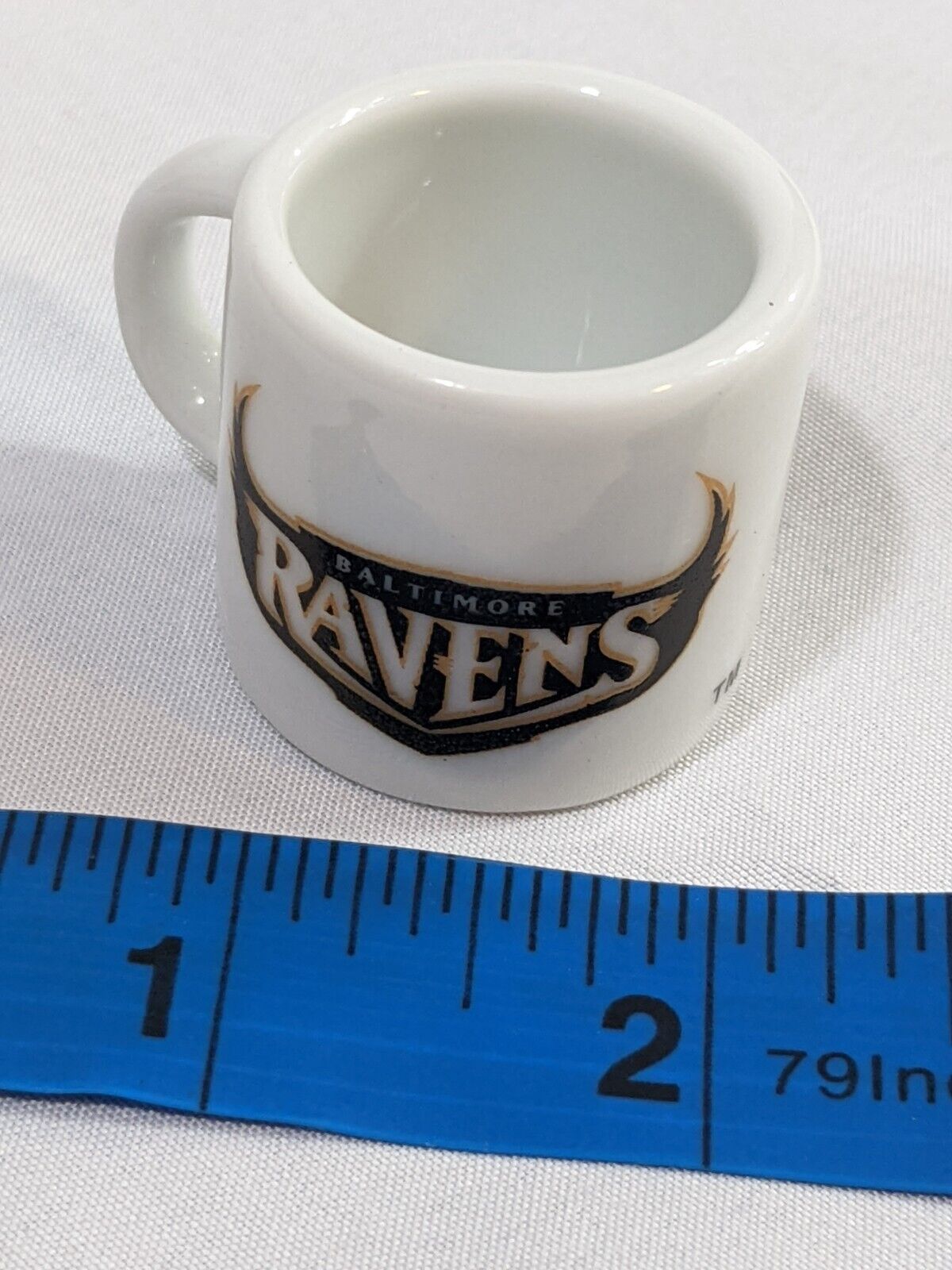 NFL Baltimore Ravens Collectible Mini Mug Espresso Coffee Shot White