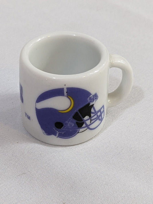 NFL Minnesota Vikings Collectible Mini Mug Espresso Coffee Shot White