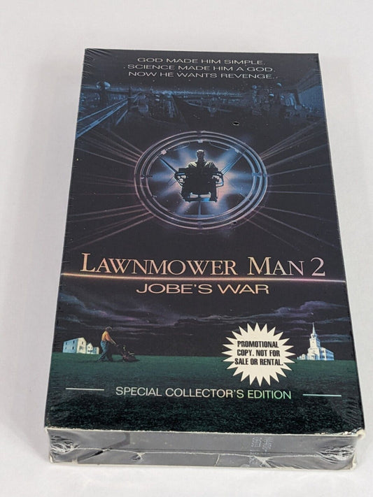 Lawnmower Man 2 Jobe's War VHS Tape Special Collector's Edition Promo Copy RARE