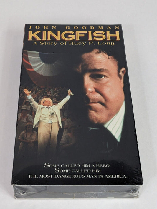 Kingfish: A Story of Huey P Long Political Drama 1995 VHS Screening Copy RARE