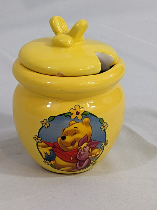 Winnie The Pooh & Piglet Kitchen Storage Canister Jar Yellow