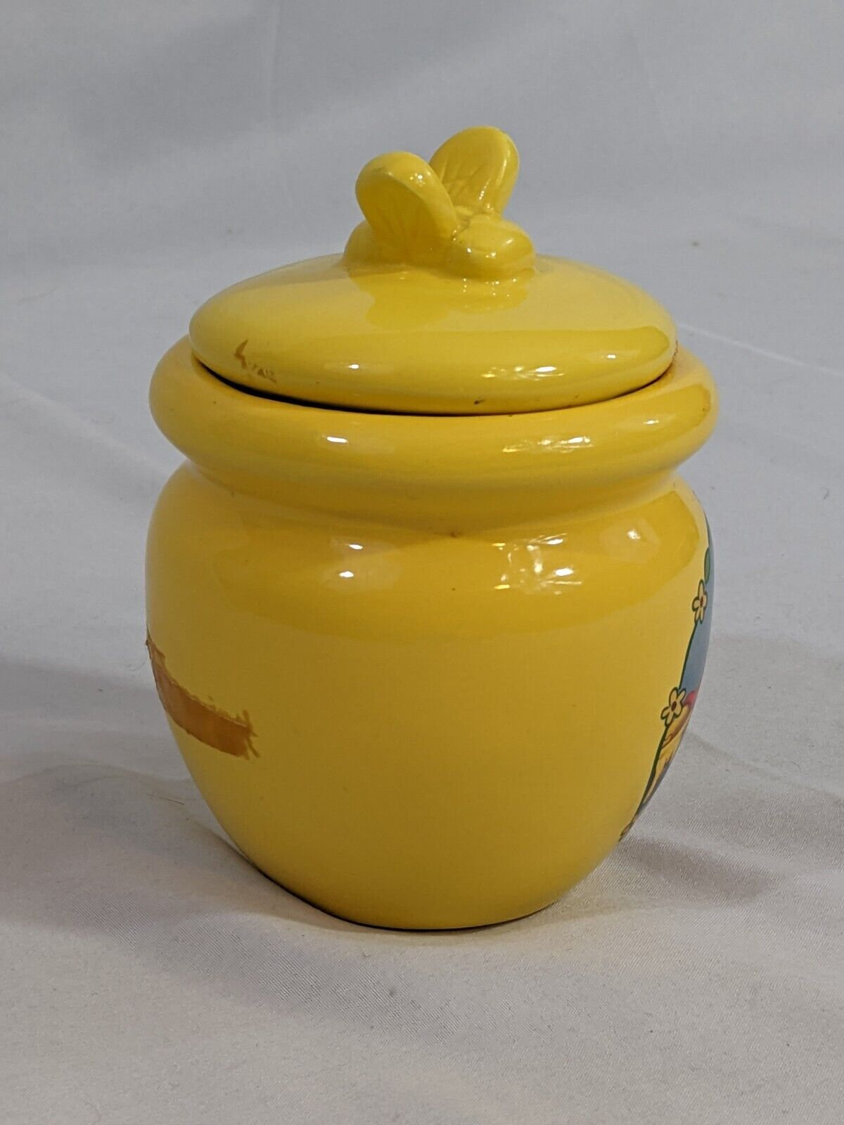 Winnie The Pooh & Piglet Kitchen Storage Canister Jar Yellow