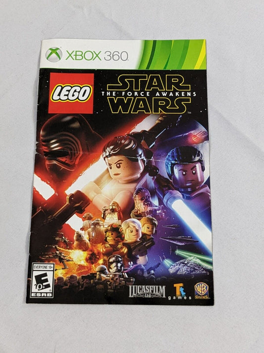 Xbox 360 Lego Star Wars The Force Awakens Instruction Manual Booklet