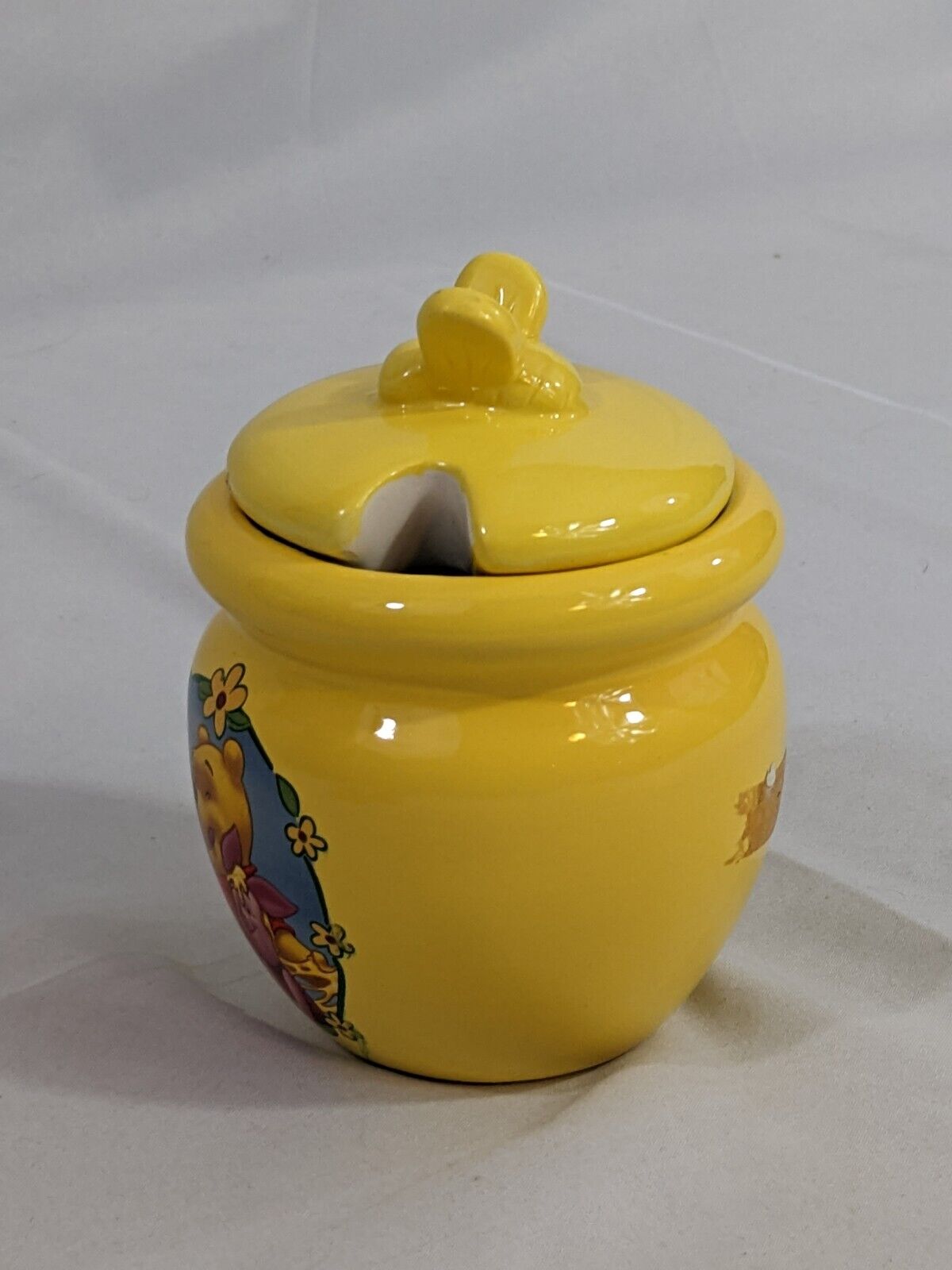 Winnie The Pooh & Piglet Kitchen Storage Canister Jar Yellow