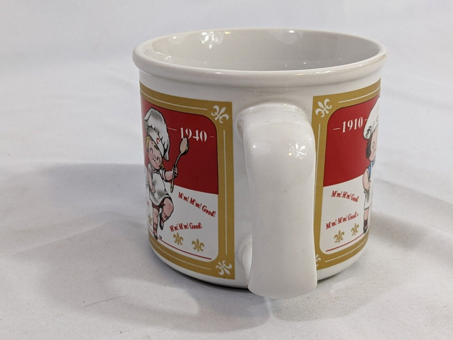 Campbell's Soup Ceramic Mug 2001 Dishwasher Microwave Safe M'm! M'm! Good!