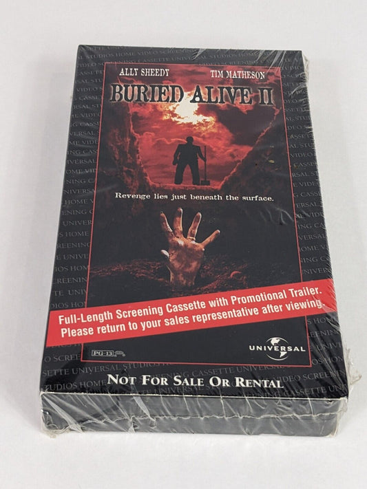 Buried Alive II Full-Length Screening Cassette with Promotional Trailer VHS RARE