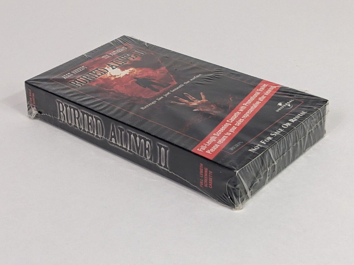 Buried Alive II Full-Length Screening Cassette with Promotional Trailer VHS RARE