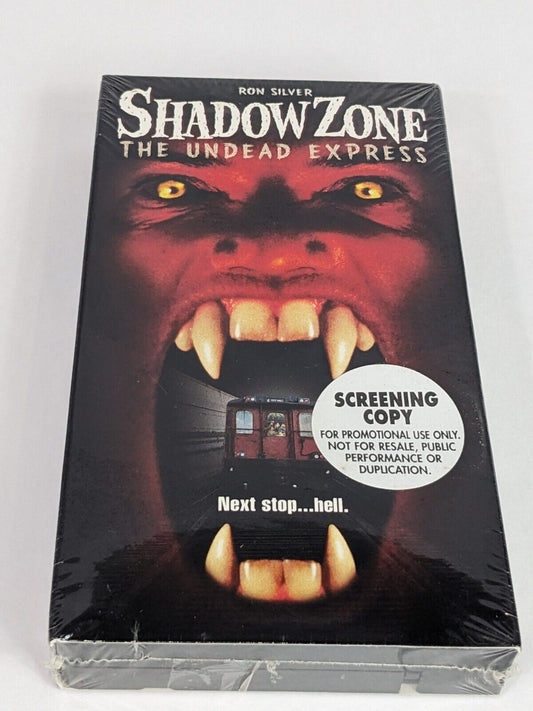 Shadow Zone The Undead Express Screening Copy VHS Tape Horror/Drama Movie RARE