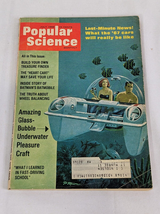 Popular Science Monthly Magazine Vintage July 1966 Issue