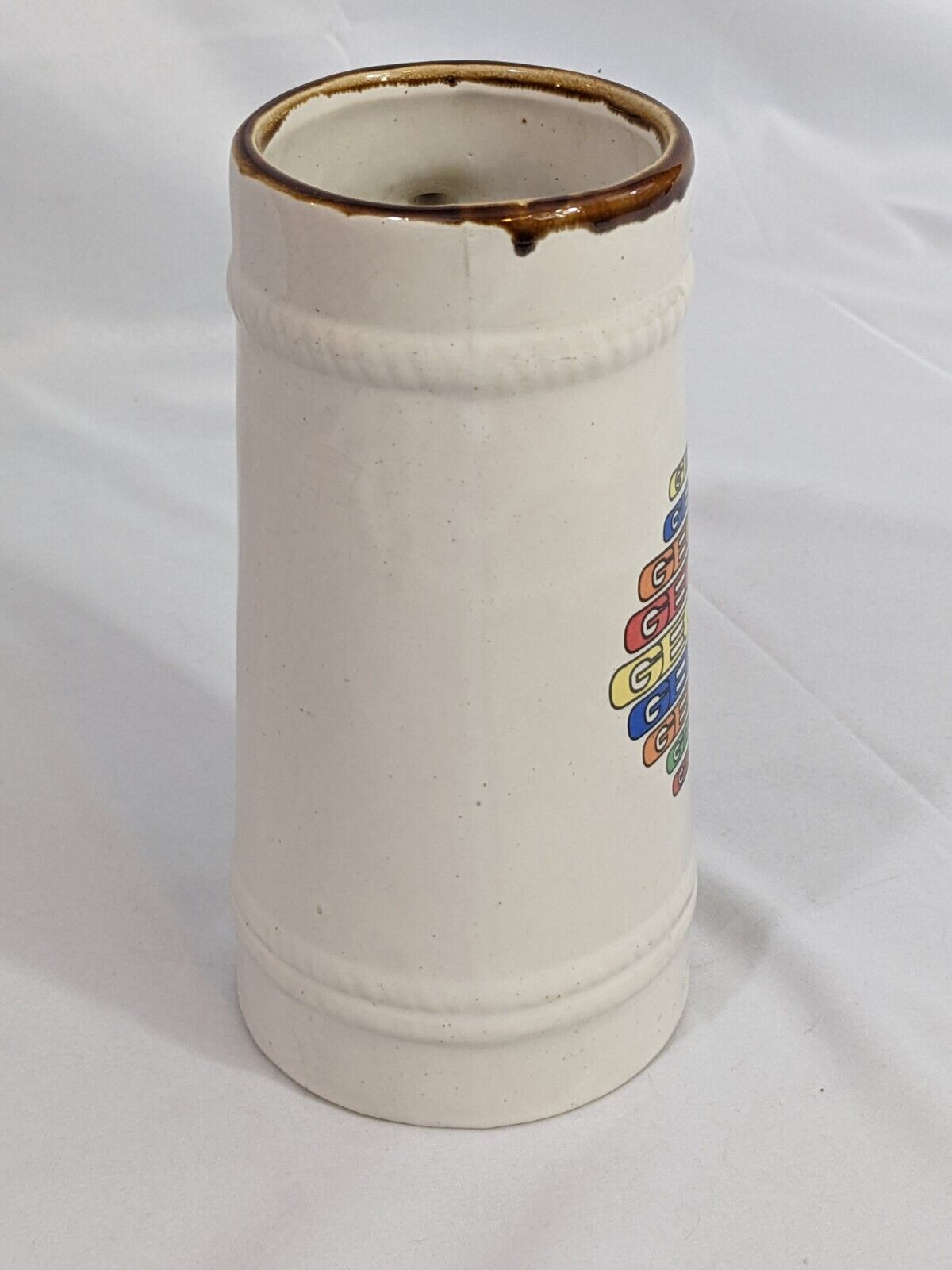 State of Georgia Beer Mug White United States Collectible Drinkware Stein