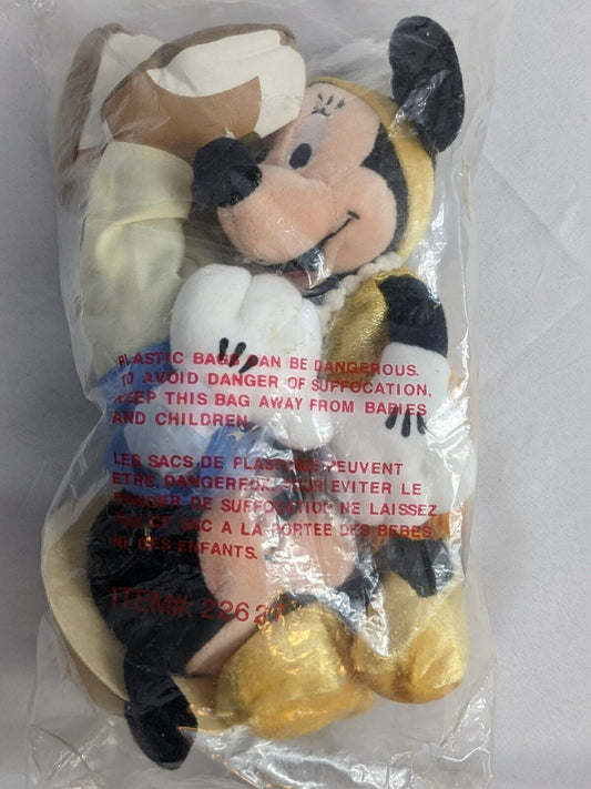Mickey & Minnie Mouse Charleston Flapper Plush Toy Disney Store Soft Bean Bag