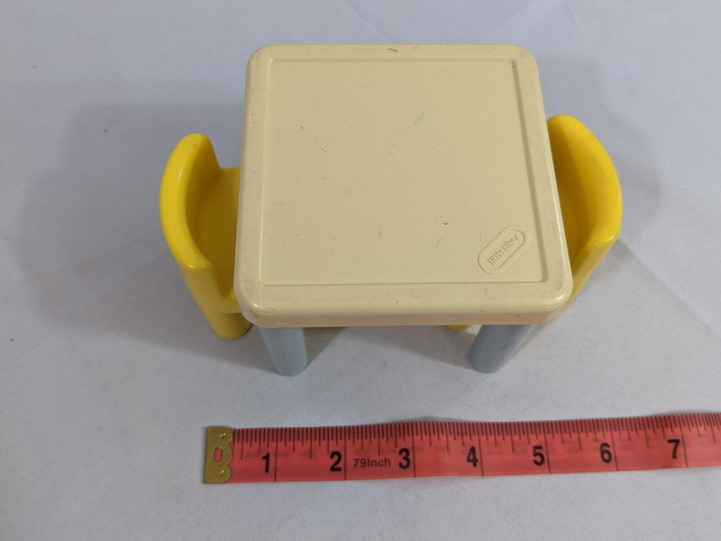 Vintage Little Tikes Miniature Table & Chairs Furniture Collectible Toy Figures