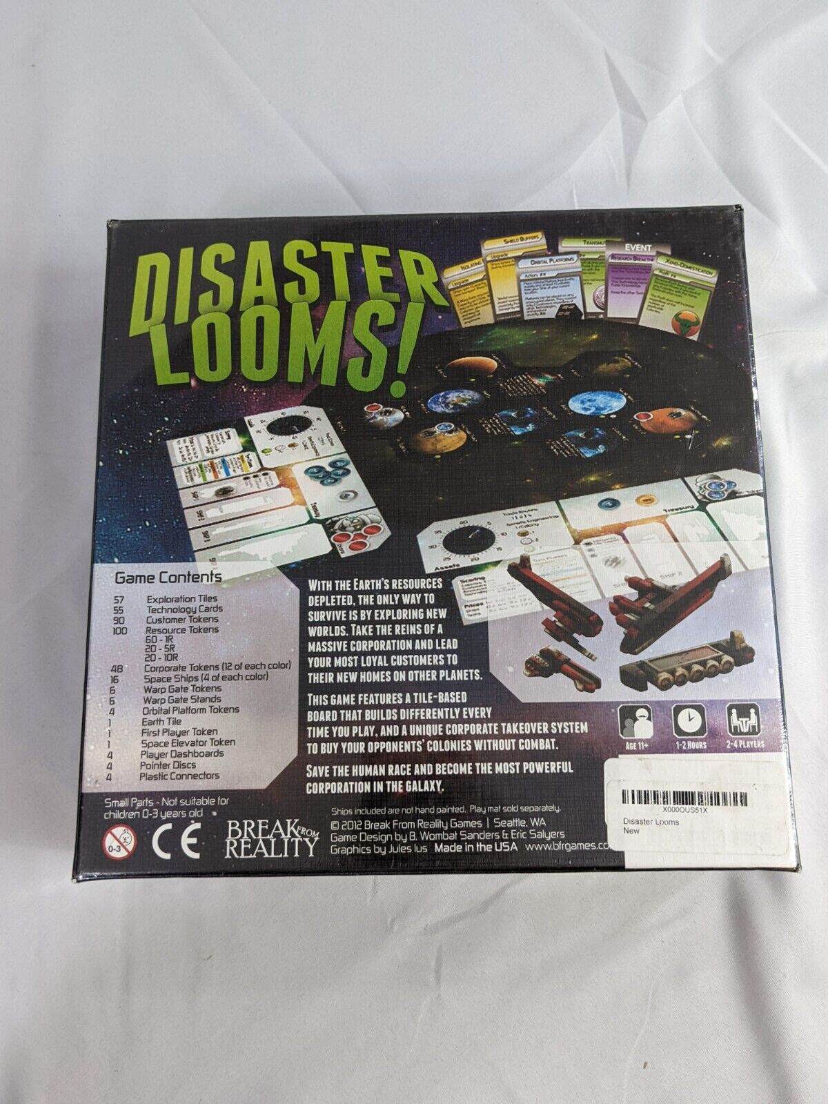 Disaster Looms! Board Game Space Exploration Colonization by Break From Reality