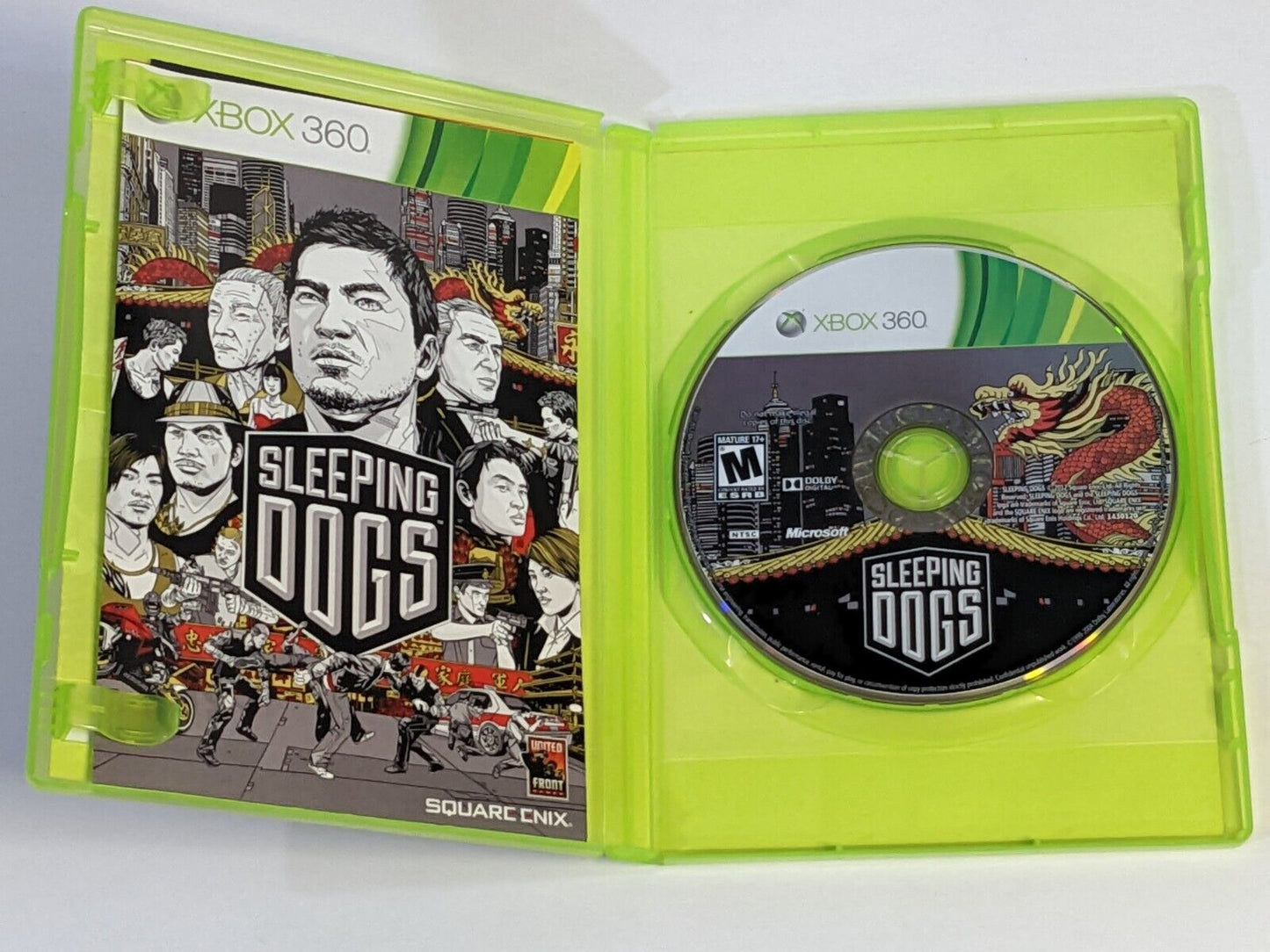 Xbox 360 Sleeping Dogs Video Game Disc Action Adventure by Square Enix