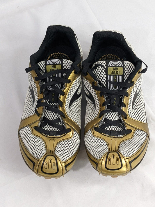 Brooks PR MD 46.61 Size US 8 M (D) EU 41 Men's Middle Distance Track Shoes Gold