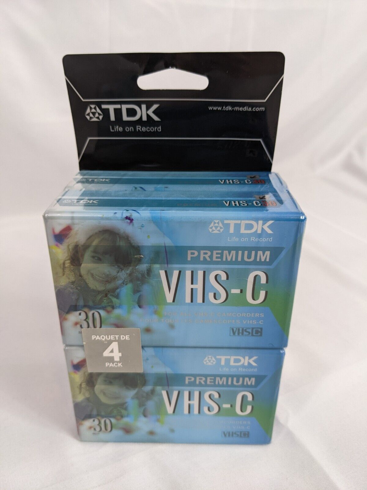 TDK Premium VHS-C Camcorder Video Cassette TC-30HG 4-PACK