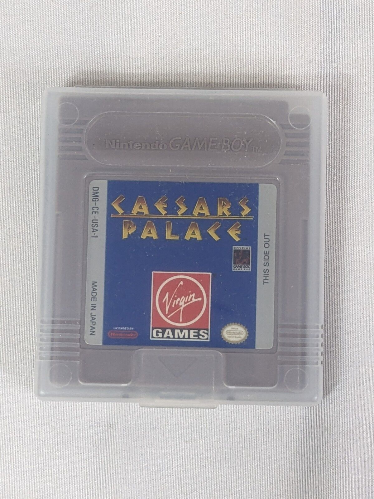 Nintendo Game Boy Caesars Palace Vintage Video Game Cartridge W/ Protective Case