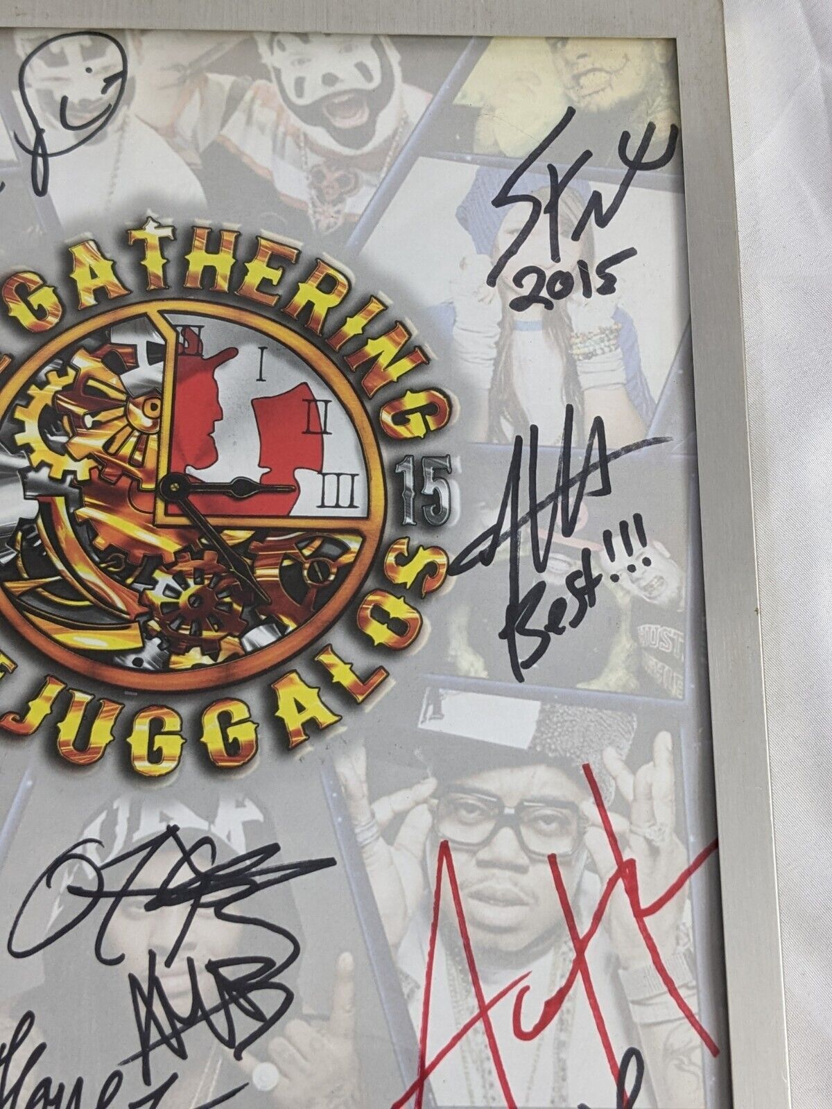 Twiztid Signed Collectibles 2015 The Gathering of the Juggalos Happy Juggalo Day