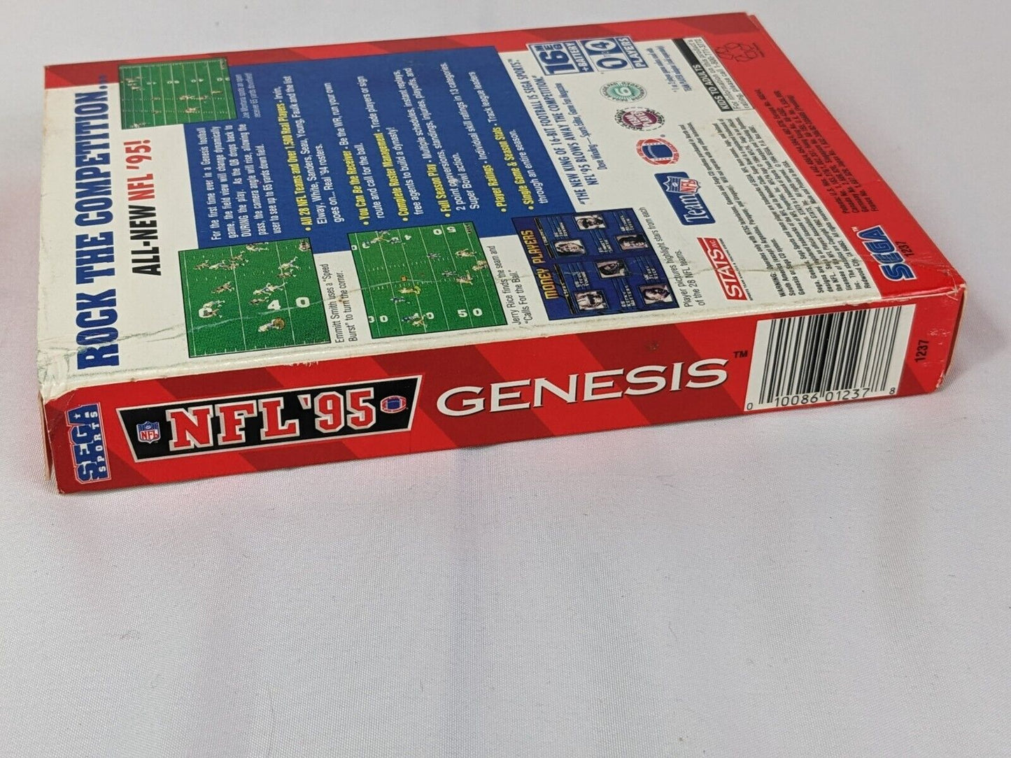 Sega Genesis Sega Sports NFL '95 Vintage Video Game Cartridge with Manual