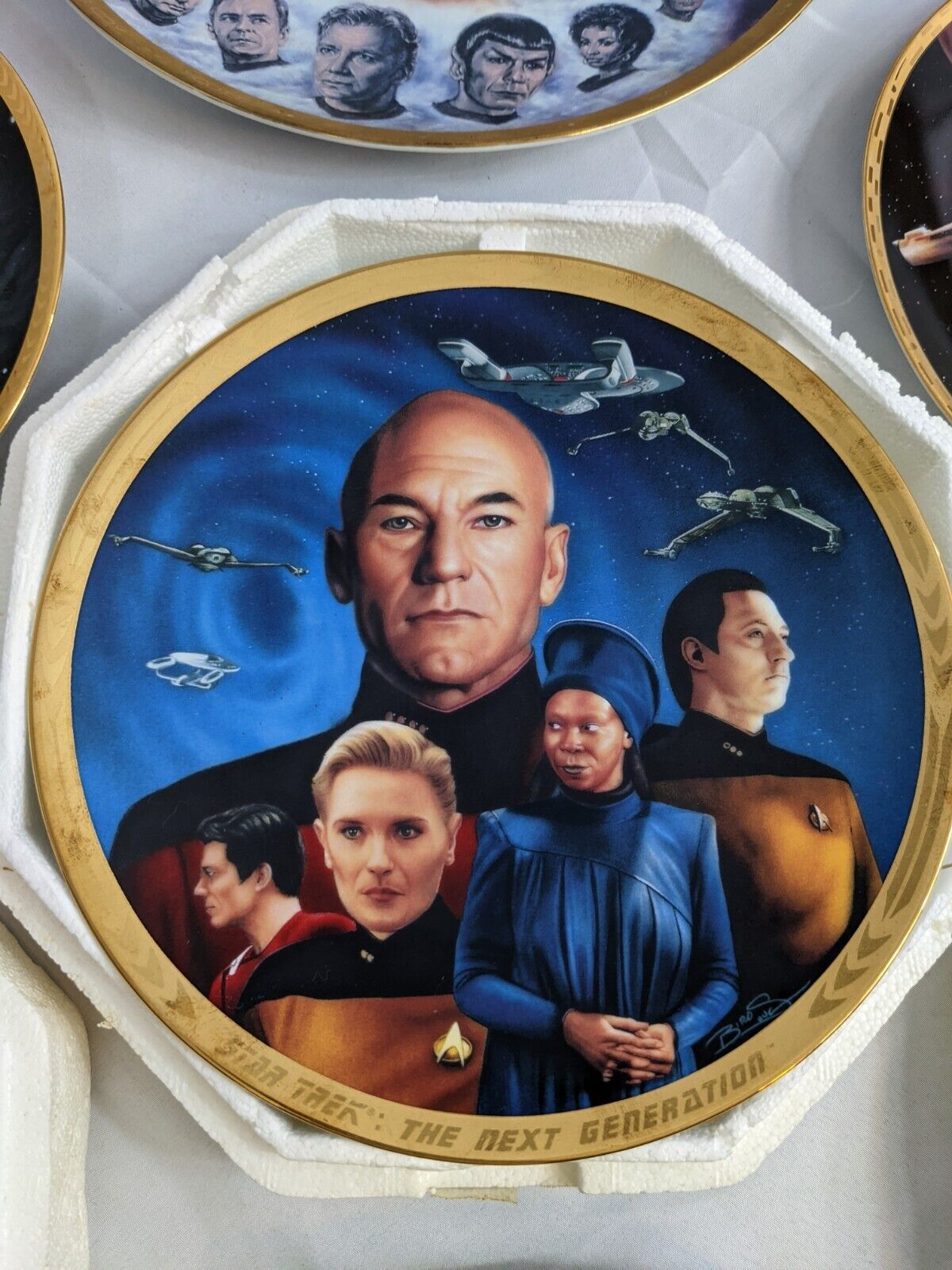 Star Trek Plate Collection Limited Edition w/Certificate of Authenticity 7-LOTS