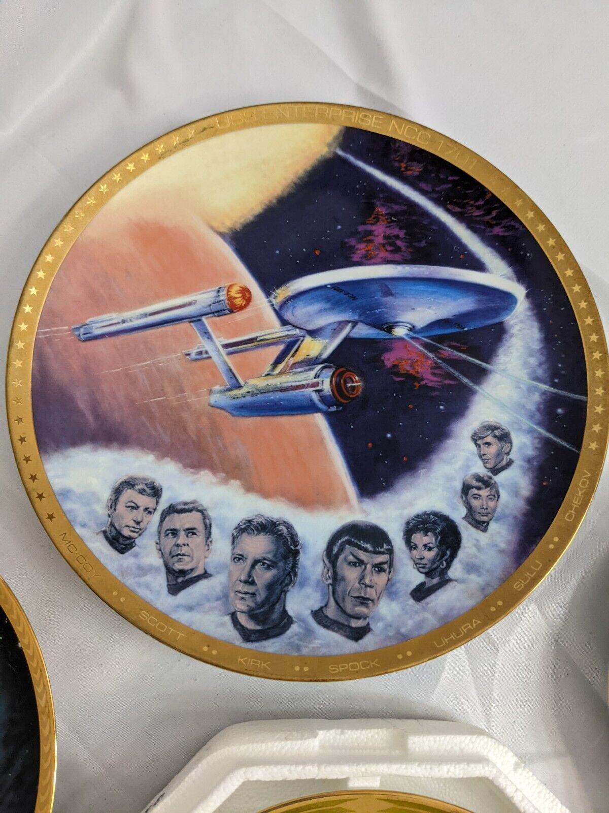 Star Trek Plate Collection Limited Edition w/Certificate of Authenticity 7-LOTS