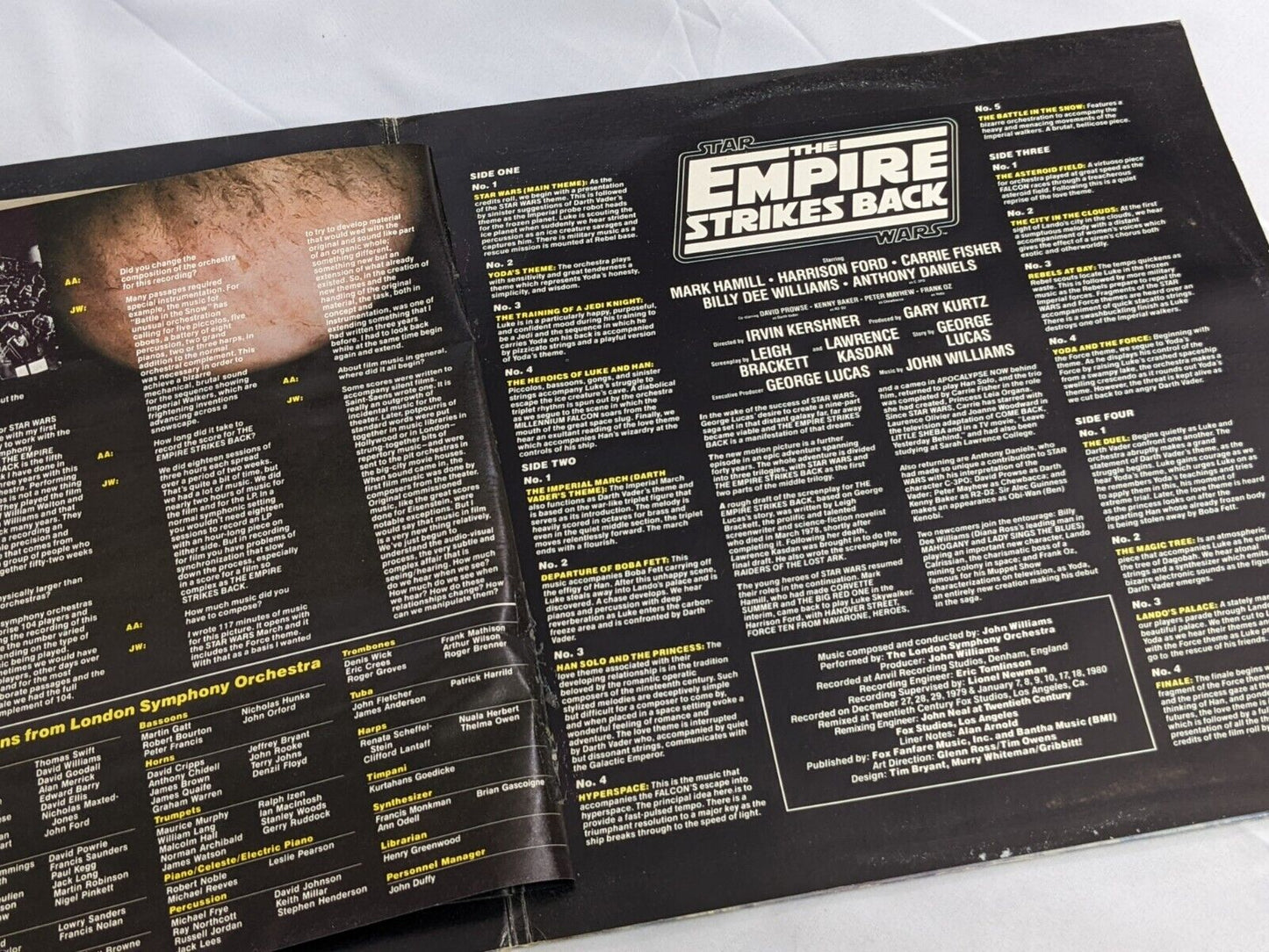 Star Wars The Empire Strikes Back Original Soundtrack Vinyl by John Williams