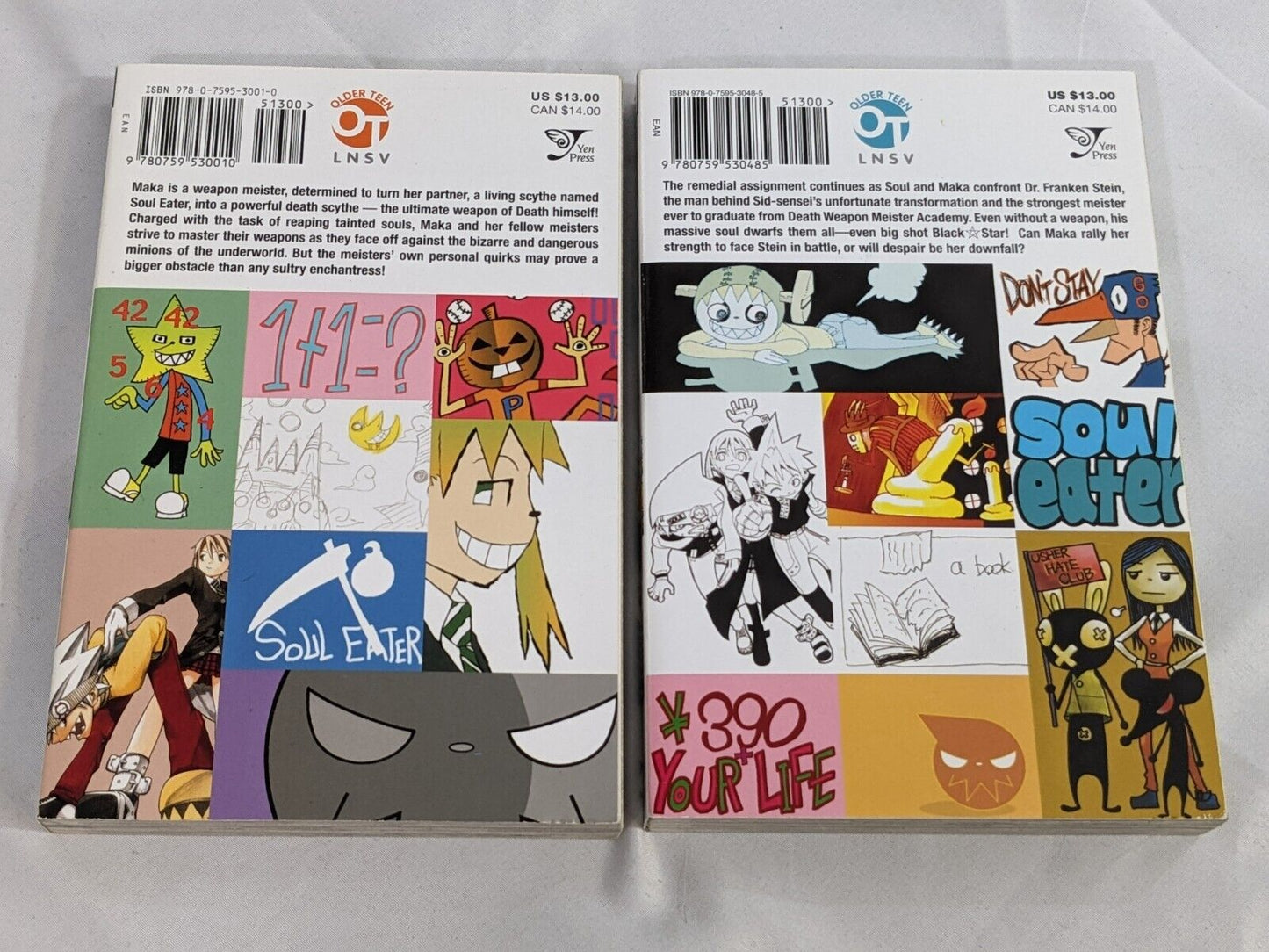 Soul Eater Atsushi Ohkubo Volumes 1 & 2 Trade Paperback LOT OF 2 Anime Manga