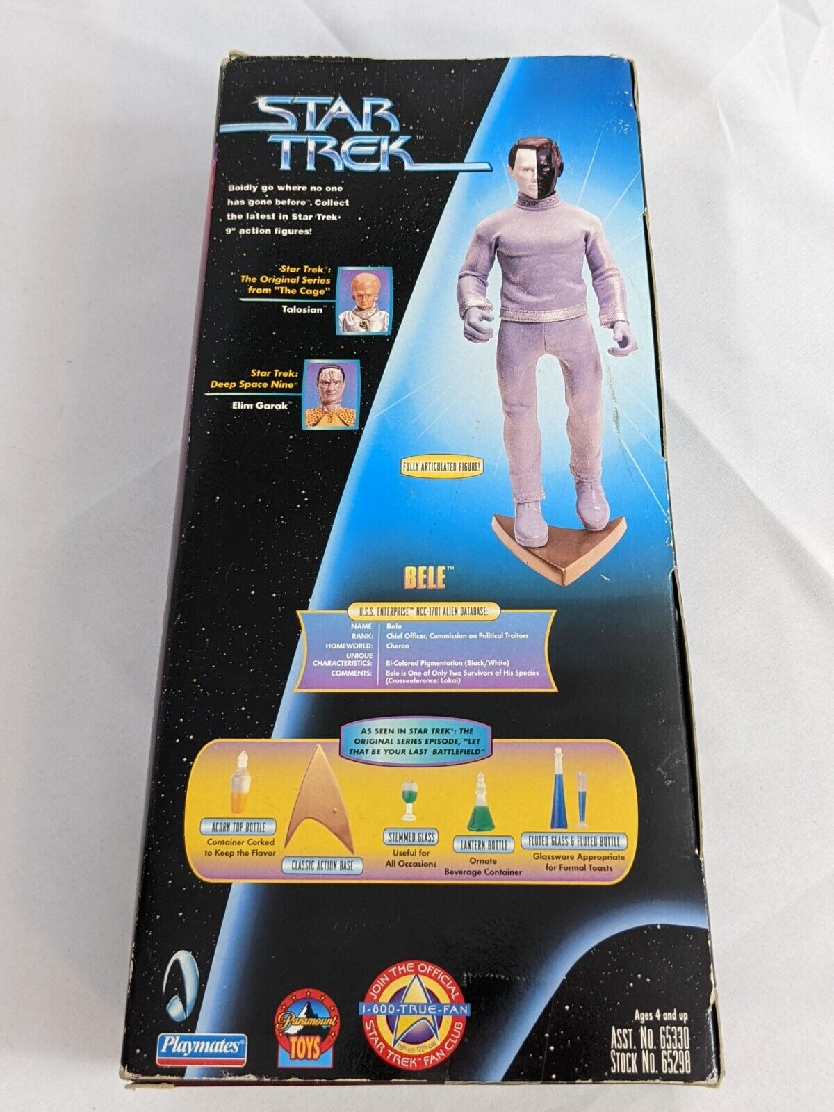 Star Trek Playmates Serialized Warp Factor Series 5 Bele No.009629 Collector Ed.