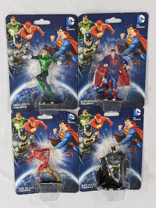 DC Comics Figurines Batman Green Lantern Superman Flash Collections Lot of 4