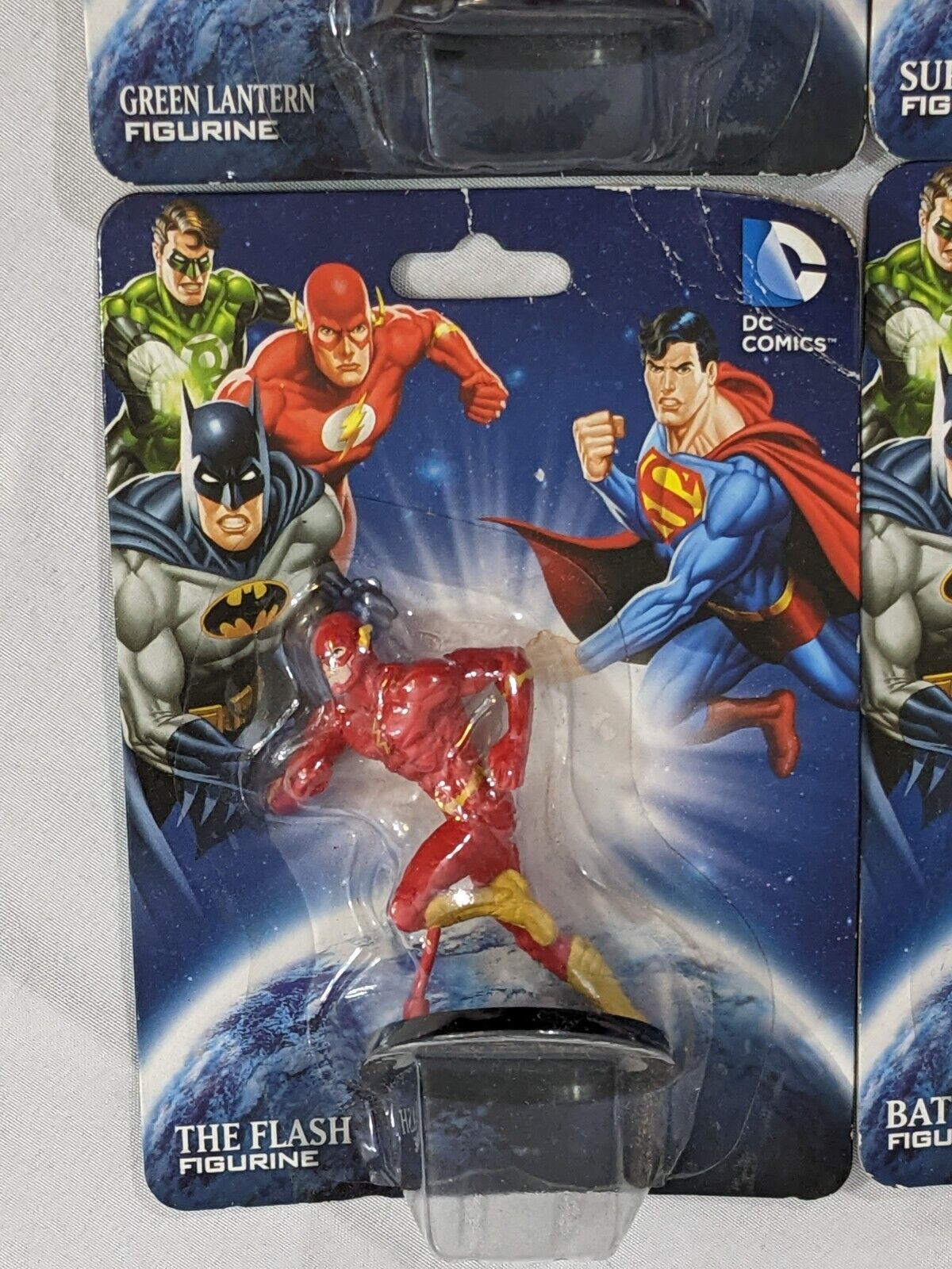 DC Comics Figurines Batman Green Lantern Superman Flash Collections Lot of 4