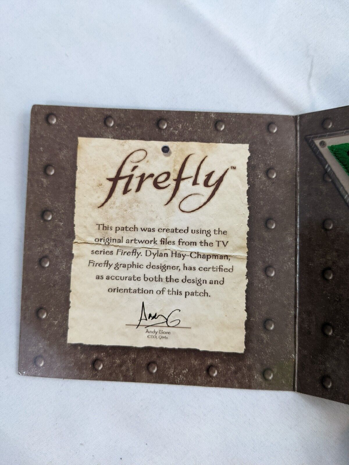 Loot Crate Exclusive Firefly Independents Patch with Authenticity