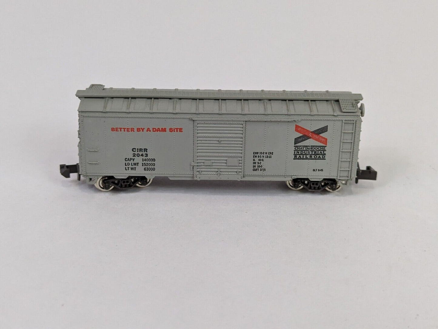 Con-Cor CIRR #2043 1001-X Chattahooche 40' Standard Steel Boxcar N Scale