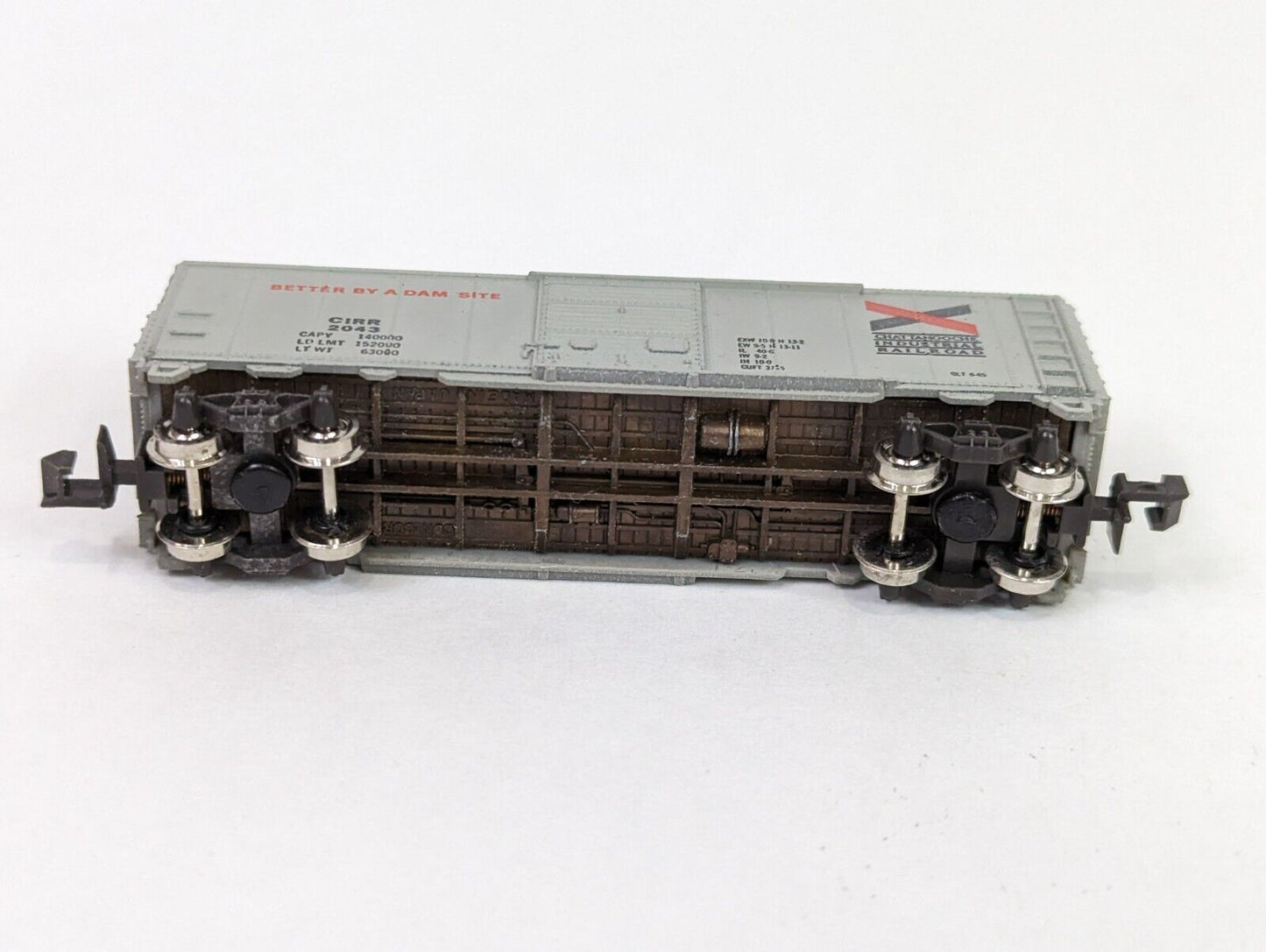 Con-Cor CIRR #2043 1001-X Chattahooche 40' Standard Steel Boxcar N Scale