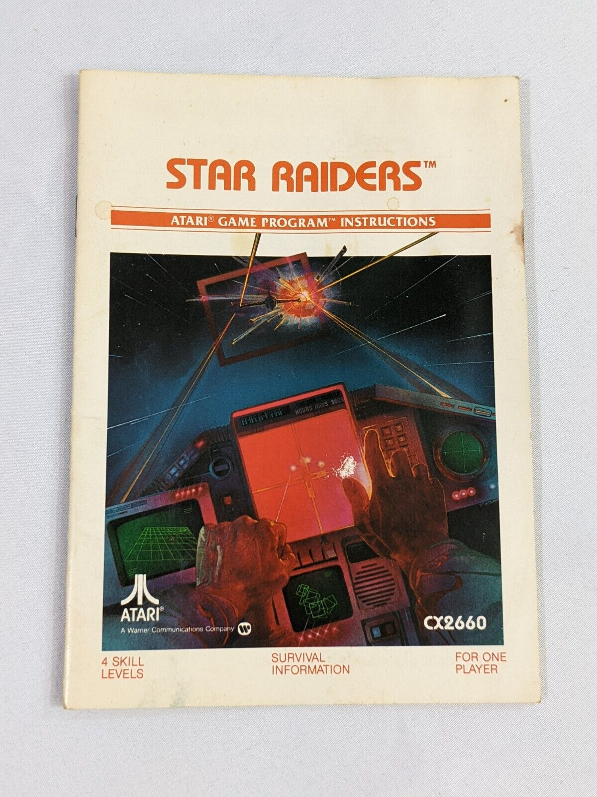 Star Raiders Manual Vintage 1982 Atari Game Program Instructions CX2660