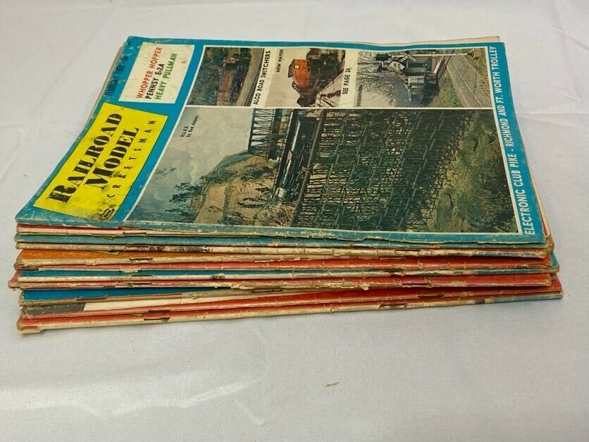 Vintage Railroad Model Craftsman Magazine February - December 1966 Monthly Issue