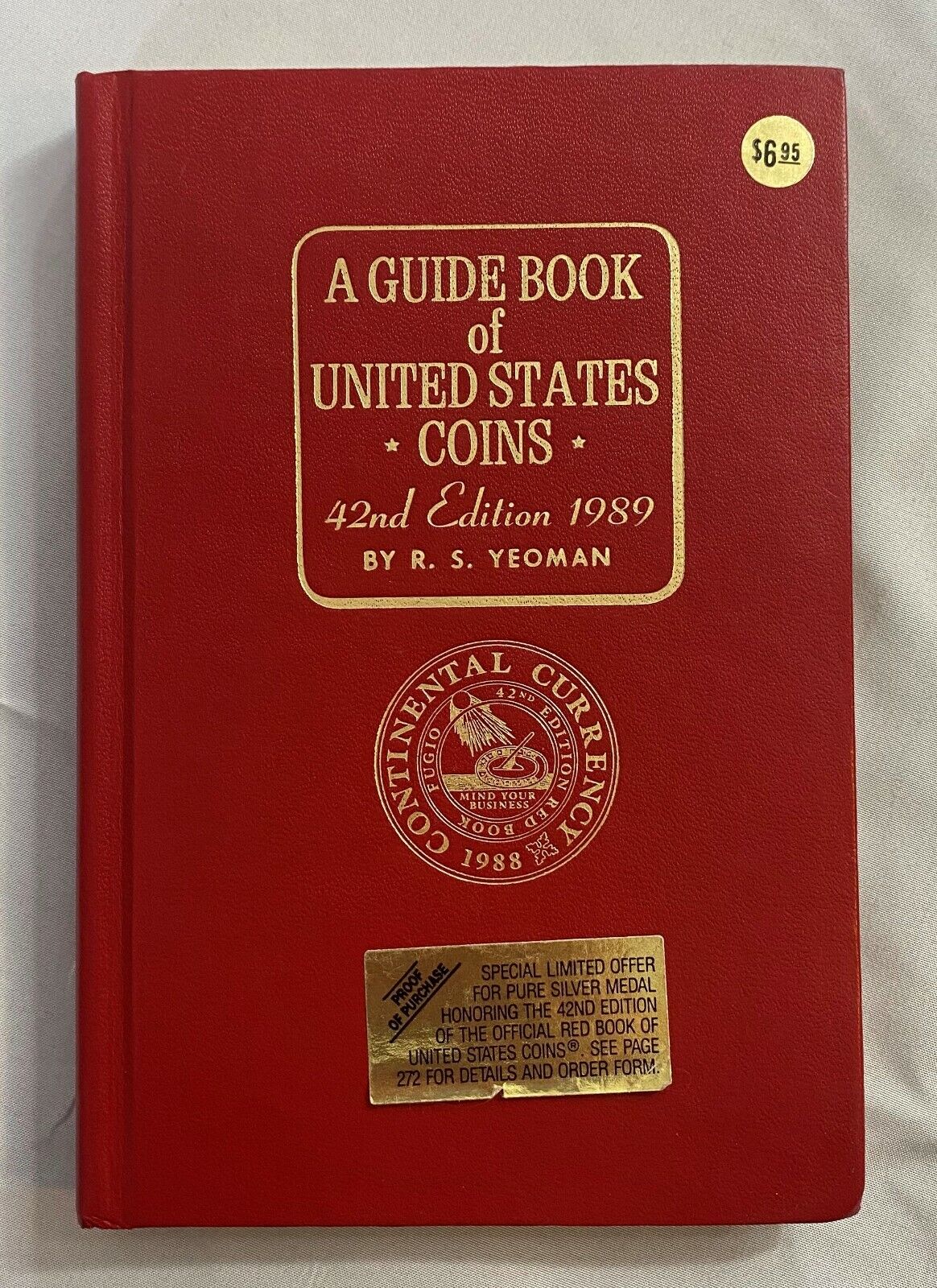 A Guide Book of United States Coins 42nd Edition Red Book 1989 by R.S. Yeoman