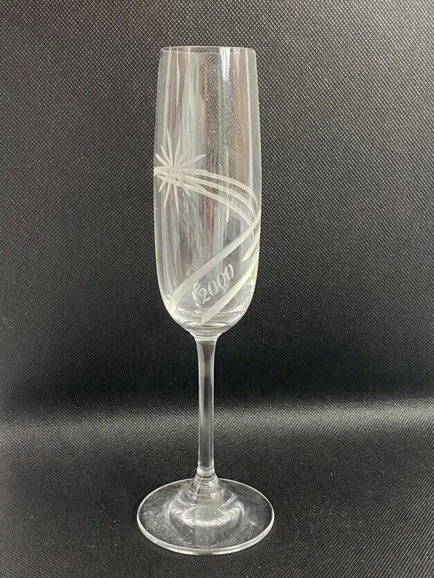 Marquis by Waterford Crystal Set of 2 Champagne Glass The Millennium Celebration