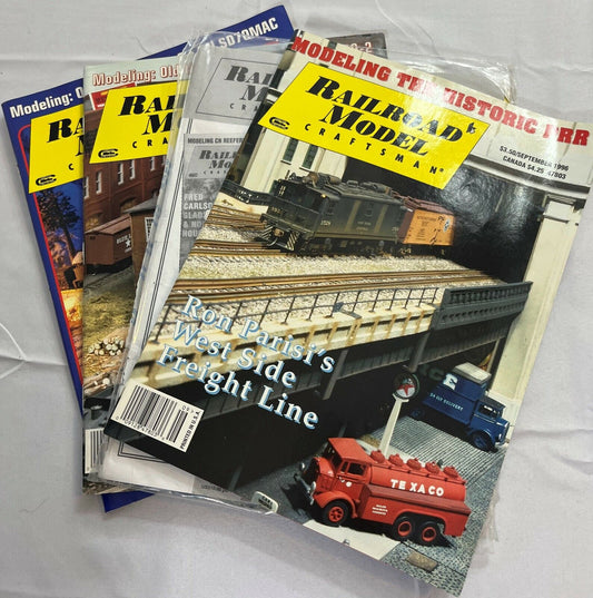 Lot of 4 Railroad Model Craftsman Magazine 1996 September to December Issue