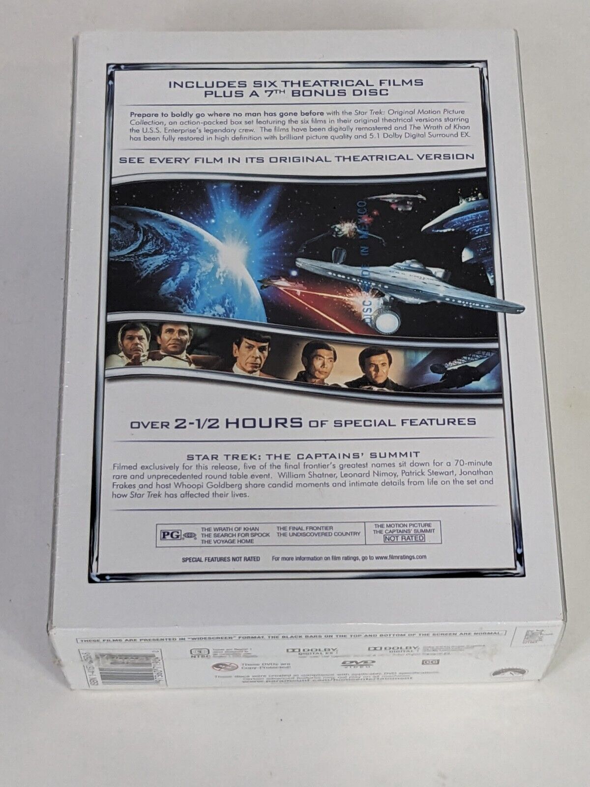 Star Trek Original Motion Picture Collection 6 Motion Pictures + Bonus Disc