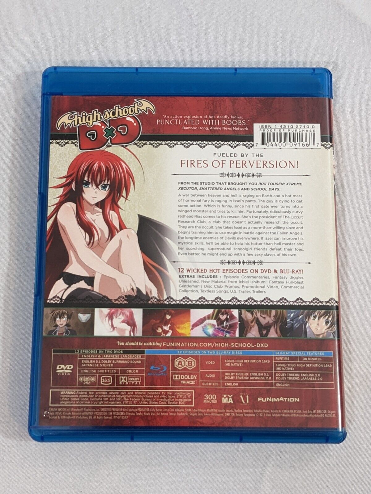 High School DxD Blu-Ray + DVD Combo Pack 4-Disc Set by Funimation Anime