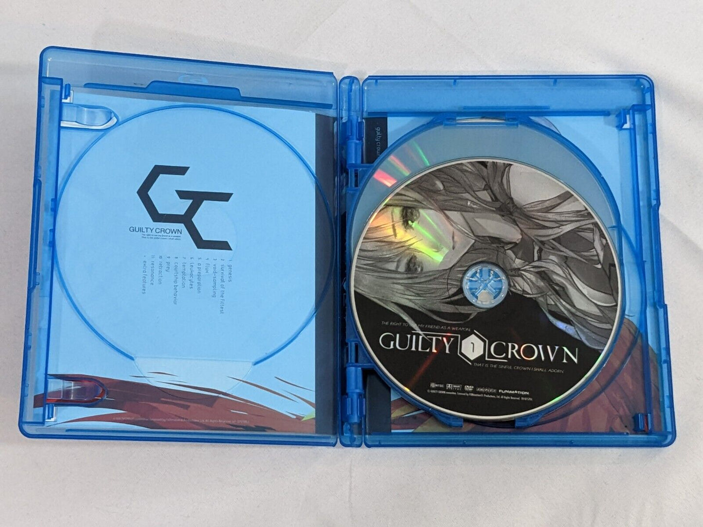 Guilty Crown Complete Series Part 1 Blu-Ray Episodes 1-11 Special Features Anime