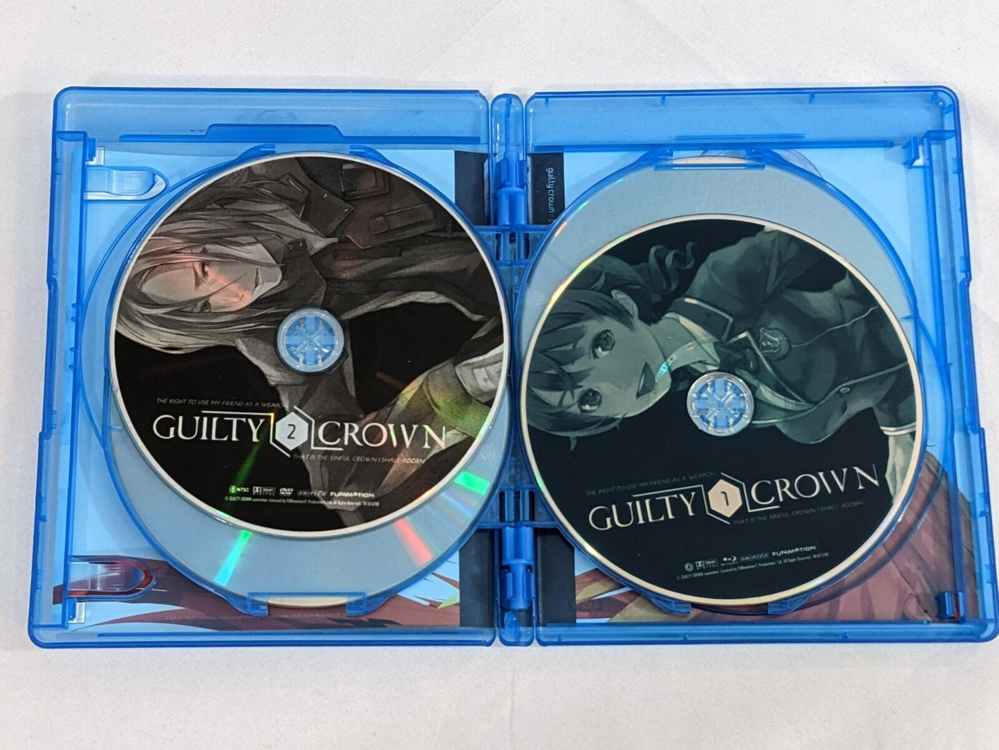 Guilty Crown Complete Series Part 1 Blu-Ray Episodes 1-11 Special Features Anime