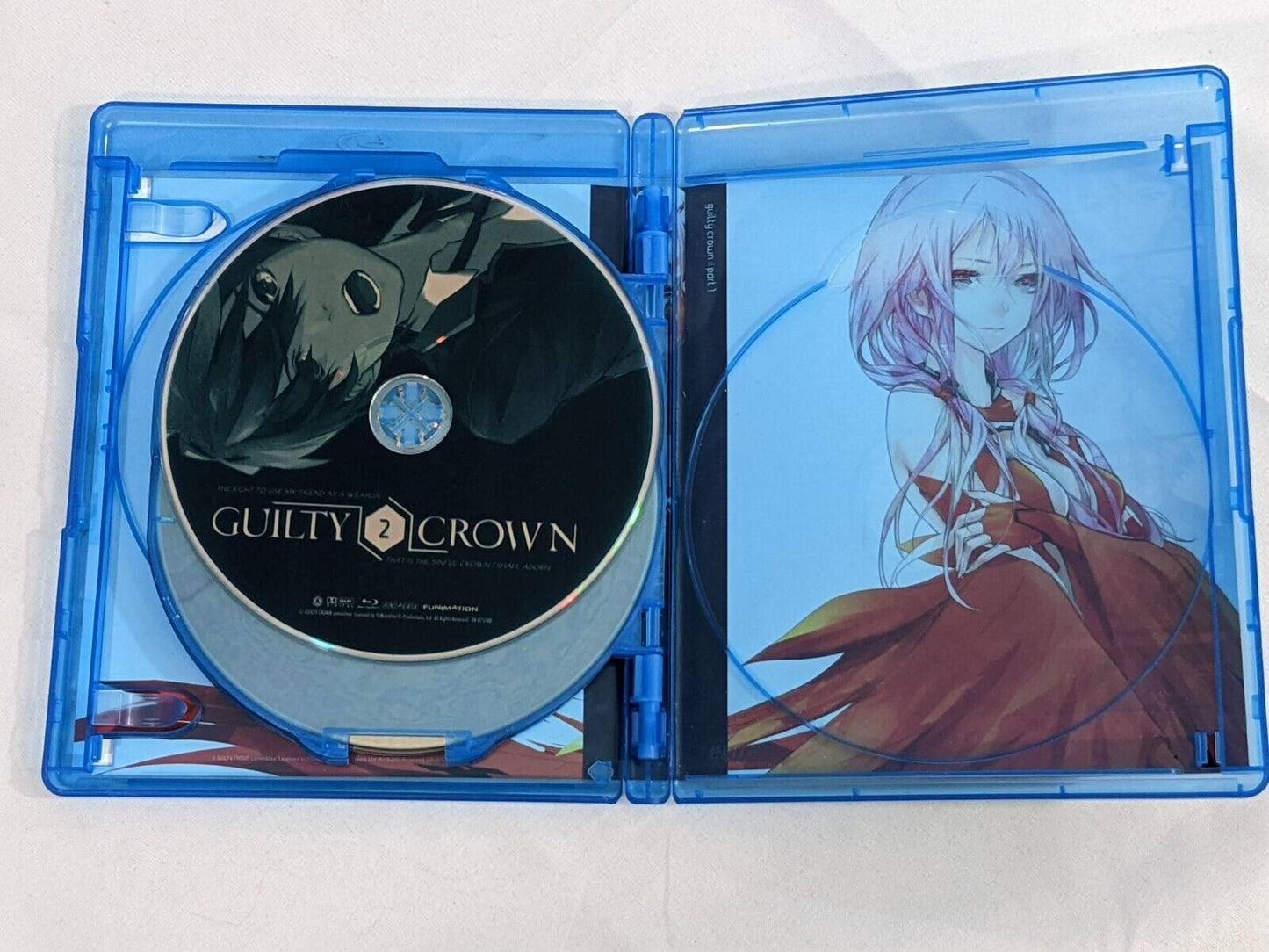 Guilty Crown Complete Series Part 1 Blu-Ray Episodes 1-11 Special Features Anime