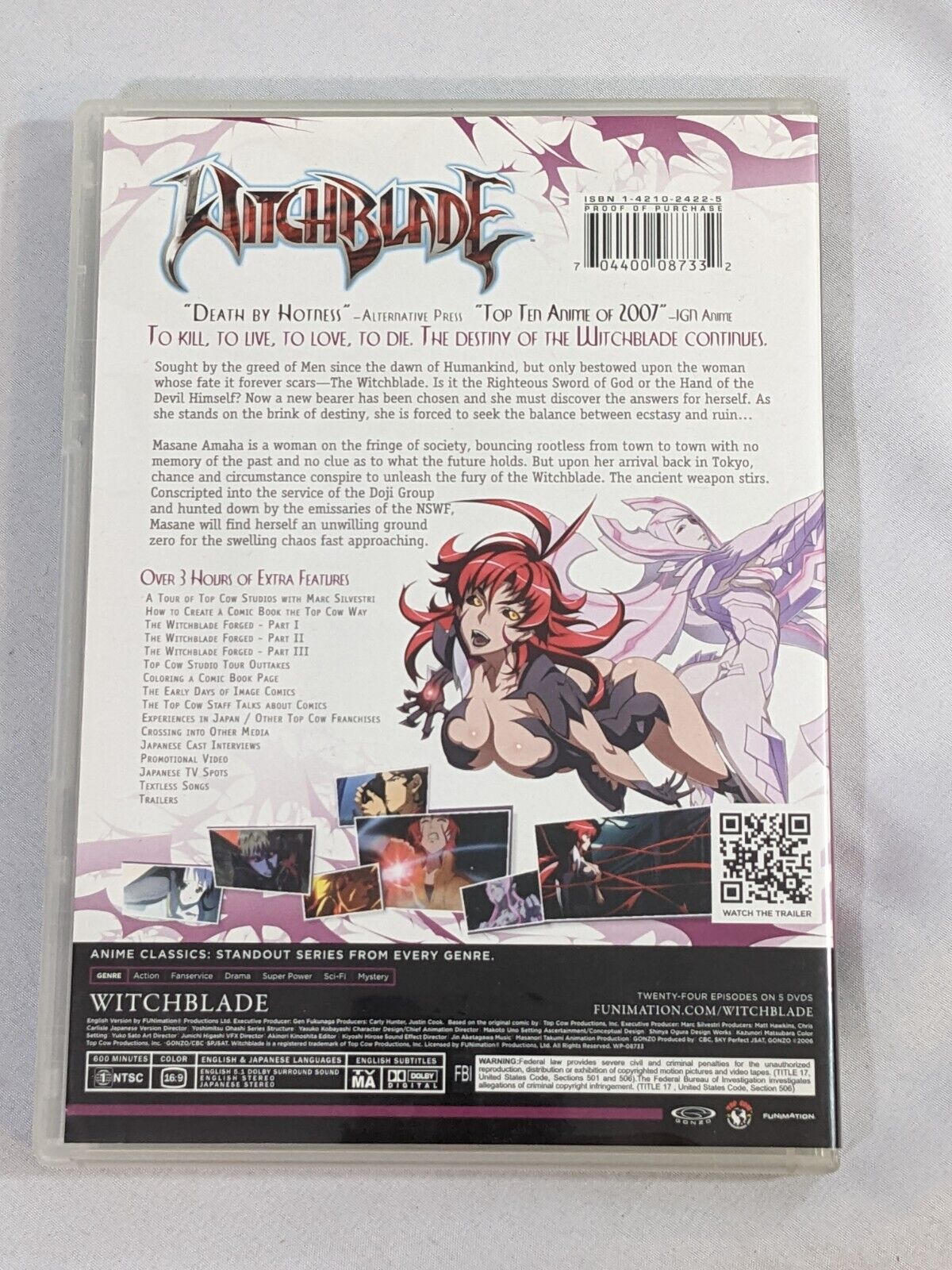 Witchblade The Complete Series Anime Classics DVD 24 Episodes + Extra on 5 Discs