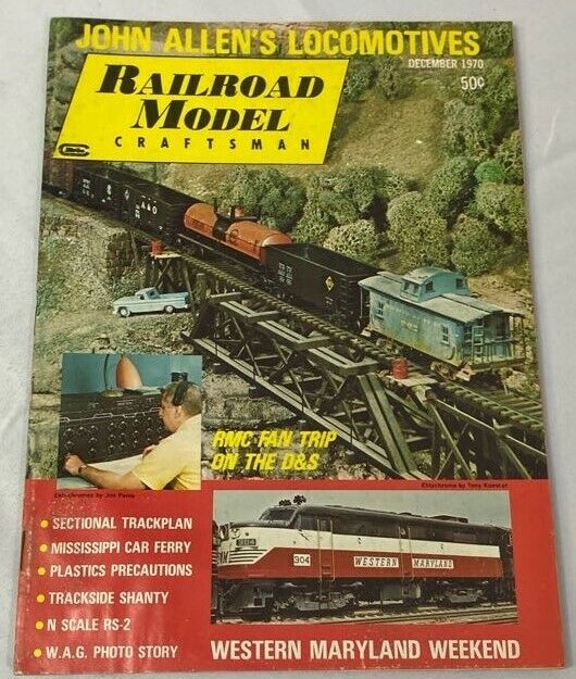 Railroad Model Craftsman Magazine December 1970 Issue John Allen's Locomotives