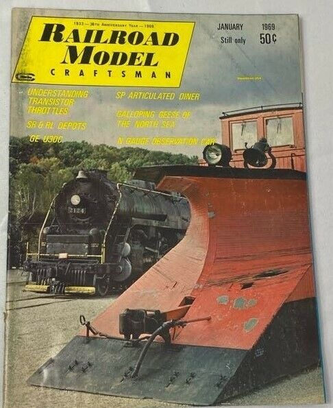 Railroad Model Craftsman Magazine January 1969 36th Anniversary Year Issue