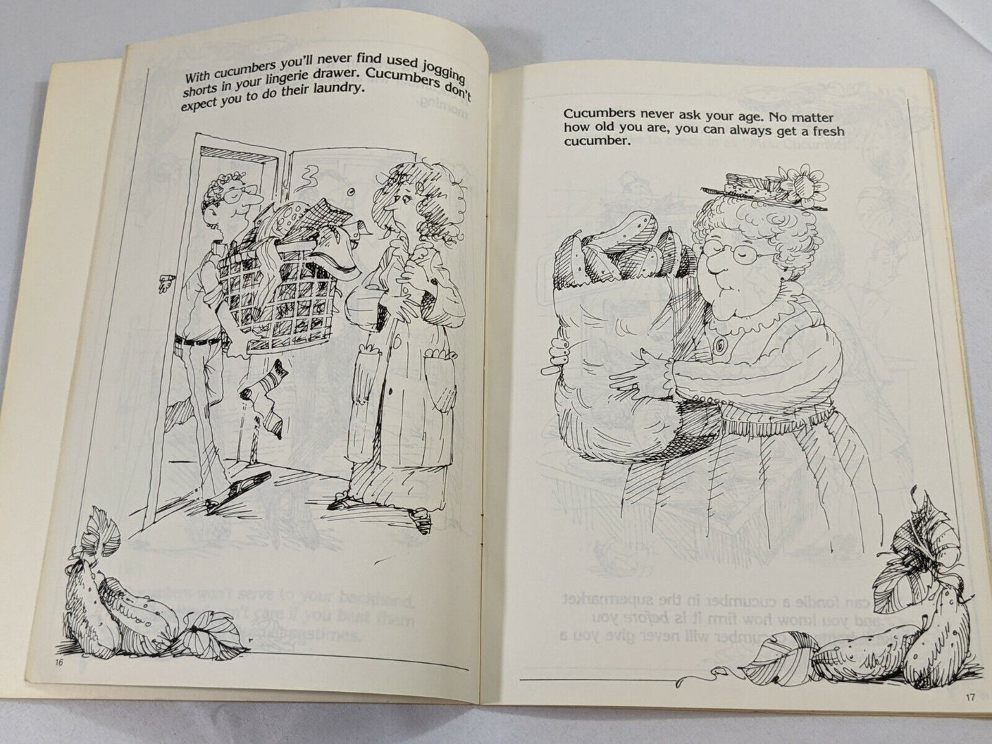 Cucumbers Are Better Than Men Because Vintage 1982 Adult Humor Book