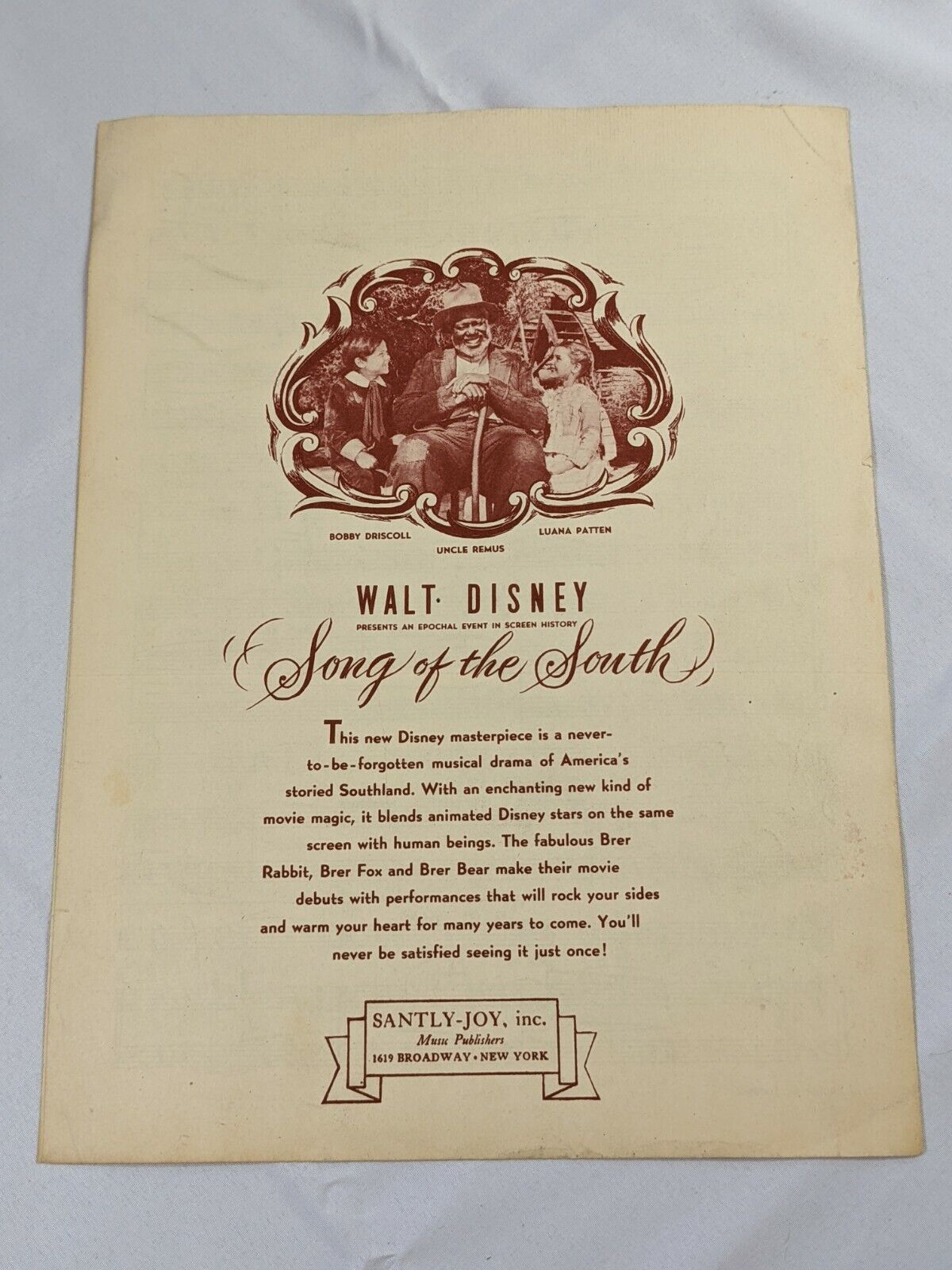 Walt Disney's Song of the South Sooner or Later (You're Gonna be Comin' Around)