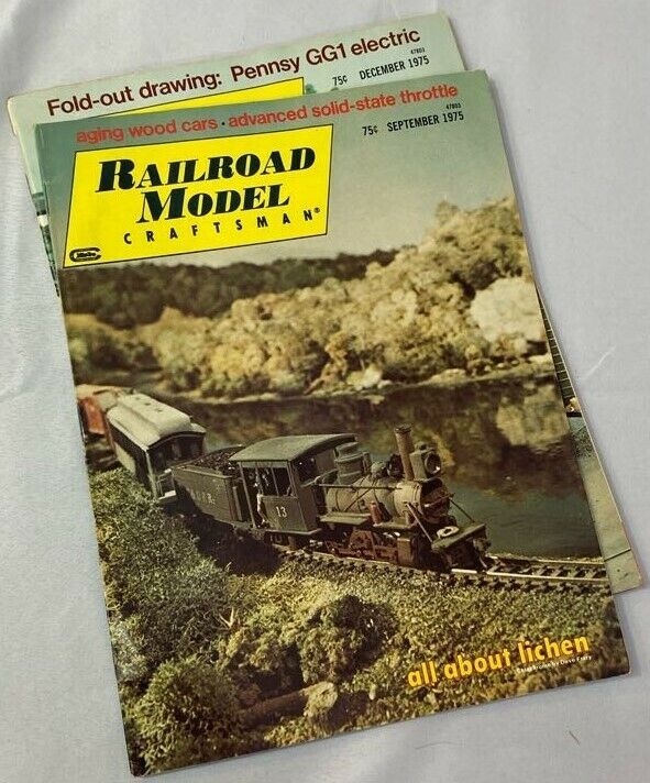 Vintage Railroad Model Craftsman Magazine September & December 1975 Issue