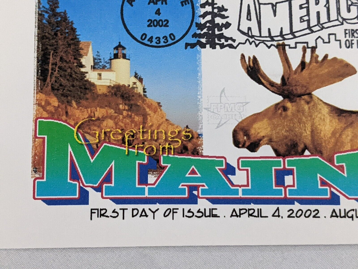 Greetings from Maine First Day of Issue Postage Envelope Stamps Collection